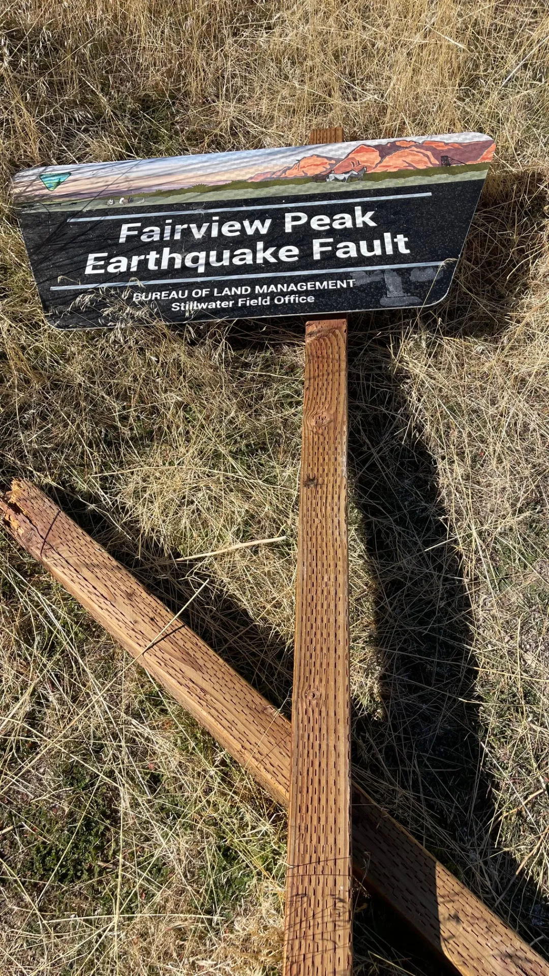 The Bureau of Land Management marks the site east of Fallon.
