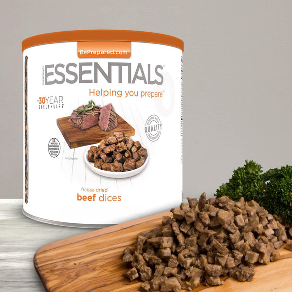 Freeze-Dried Beef Dices Large #10 Can (Cooked)